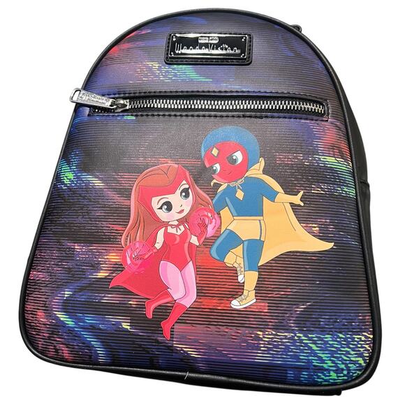 Disney Marvel Wanda Vision Loungefly Mini Backpack Scarlet Witch Chibi Superhero - Picture 3 of 5